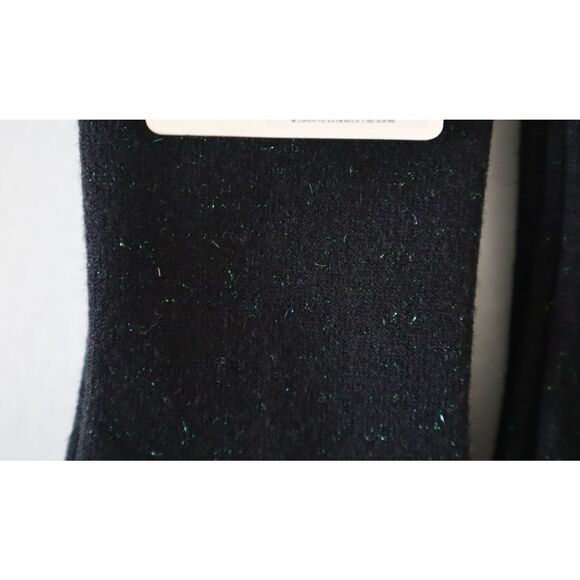 Aerie 8712629910 Women's Sz O/S Black Tonal Metallic Crew Socks - Picture 5 of 5